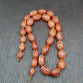 RARE Old antique Indo Tibetan Carnelian Agate Beads Melon Shape Beads necklace