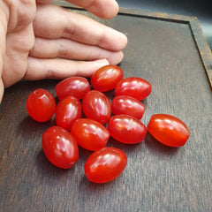Cherry Red Very rare Himalayan indo Tibetan Agate carnelian Beads Lot 25mm