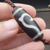 Tibetan dzi bead old amulet Agate rare Pattern Vintage Tibet gzi pendant