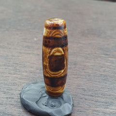 Rare Agate Old Indo Tibetan Agate 2 Eye Agate stone Dzi Decorated Bead Amulet