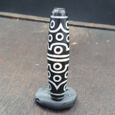 Tibetan 24 eyes dzi bead old amulet pure rare Pattern Tibet 24 eyed gzi pendant