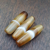 lot 3 Antique Old Yemeni Agate Natural Rare pattern Banded Agate Bead BD-j-19