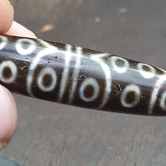 Tibetan 30 eyes dzi bead old amulet pure rare Pattern Tibet 30 eyed gzi pendant