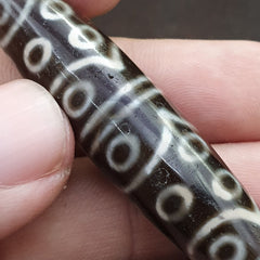 Tibetan 30 eyes dzi bead old amulet pure rare Pattern Tibet 30 eyed gzi pendant