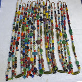 Lot 10 Strands vintage Glass beads Mix Color glass beads Necklaces 1191grams