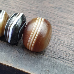 Lot 4 Suleimani Old Bead Pure Patterns Agate Amulet Religious Antiquities