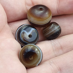 Lot 4 Suleimani Old Bead Pure Patterns Agate Amulet Religious Antiquities