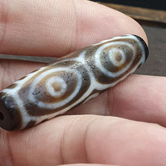 Old Indo Tibetan Agate 6 Eyes in eyes & lines Agate stone Dzi Bead Amulet