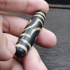 Old Indo Tibetan Agate 2 Eyes Agate stone Dzi Bead Amulet