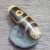 Vintage Old Indo Himalayn Tibetan Agate 2 Eyes Agate stone Dzi Bead Amulet