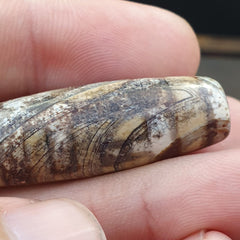 Vintage Old Tibetan 2 Eyes Agate stone Dzi Bead Amulet S-7