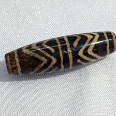 Vintage South Asian Burma Old Pumtek pyu beads petrified Wood Stone bead