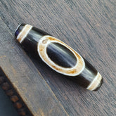 Wonderful Himalayan Tibetan Rare pattern Dzi Bead Amulet Eyes agate bead