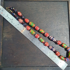 Stunning Vintage Venetian Style Old trade Glass Beads Necklace