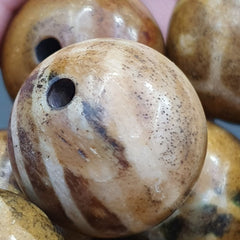 South Asian Burmese Antiques Pumtek Pyu Beads 20mm Lot 20 Beads