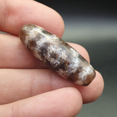 Tibetan Rusted Eyes Agate stone Dzi Bead Amulet BD-25-6