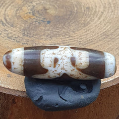 Old Tibetan Eyes Agate stone Dzi Bead Amulet BD-25-5