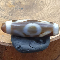Old Tibetan Eyes Agate stone Dzi Bead Amulet BD-25-5