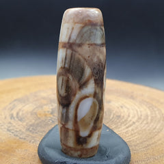 Tibetan Rusted Eyes Agate stone Dzi Bead Amulet BD-25-7