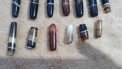 Antique Yemeni Agate African trade Agate Beads Lot 34 Pcs
