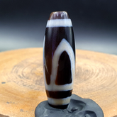 Rare Collectible Tibetan Rusted Eyes Agate stone Dzi Bead Amulet BD-25-4