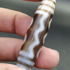 Tibetan 5 Eyes Agate stone Dzi Bead Amulet AG-1