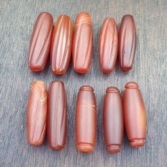 Lot 10 Antique Red Carving Agate Himalayan Tibetan Agate carnelian Beads