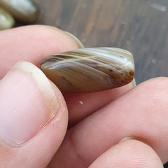 Himalayan Tibetan Agate Old Agate Beads Lot 12 pieces