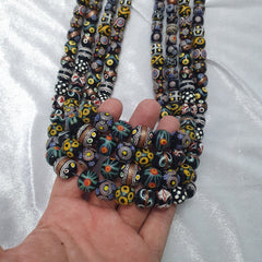 Vintage Fancy Venetian Style Trade Beads | LONG STRAND