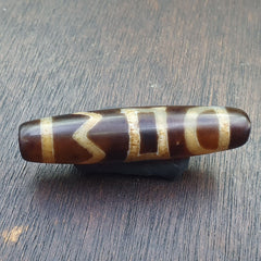 Vintage Old Tibetan Very unique Eyes Agate stone Dzi Bead Amulet