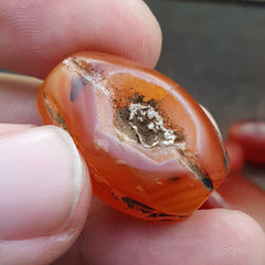 Lot 9 Antique Red Agate Himalayan Tibetan African Agate carnelian Beads