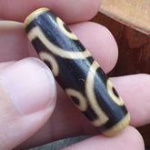 Vintage Old Tibetan 7 eyes Dzi Bead Amulet