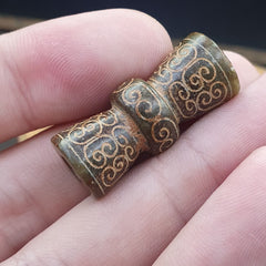 EARLY CHINESE Green JADE BEAD PENDANT  Haitian Jade certificate Provided-2459