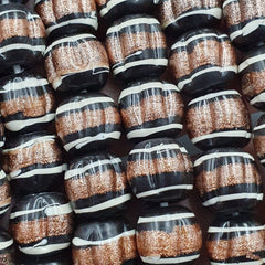 VINTAGE Venerano ART Fancy Beads 10-10.5MM Aventurine GLASS BEADS Necklace