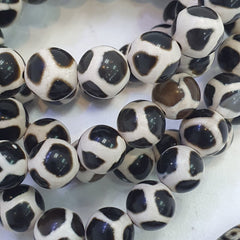 Vinatage Etched Agate Budhi Beads MALA 108 BEADS Buddhists ROSARY Dzi Eye Beads