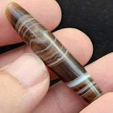Vintage Old Yemeni Agate Natural Eye Rare pattern Banded Agate Bead YM-1