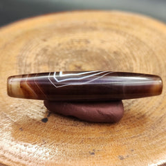 Vintage Old Yemeni Agate Natural Rare pattern Banded Agate Bead YM-5