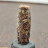 Vintage Old Tibetan 2 Eyes Agate stone Dzi Bead Amulet TB-9-3