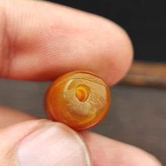 Antique Yemeni Old Agate Middle Eastern Red, yellow Agate Bead -2Y