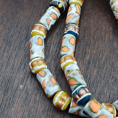 Vintage Adrican Style Beads 10-12MM Aventurine glass Necklace