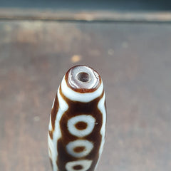 Vintage Old Himalayan Indo Tibetan 15 Eyes Agate Beads Unique pattern