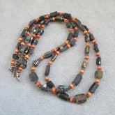 Lot 2 Antique Roman Era glass Beads Strand Necklace #G4