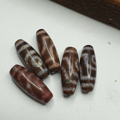 Lot 5 Eye Bead Tibetan dzi bead old amulet Agate Tibet gzi pendant #123