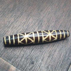 Vintage South Asian Burma Old Pumtek pyu beads petrified Wood Stone bead PT-2