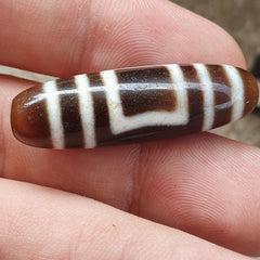 Power Bead INDO TIBETAN Himalayan 2 Eyes window Pattern Agate bead Amulet Dzi