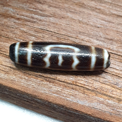 Himalayan Indo Tibetan Dzi Bead Amulet Necklace