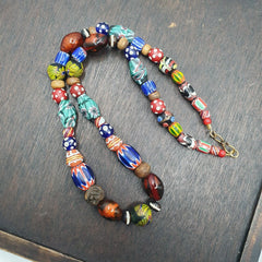 Vintage Venetian Style Graduated Beads Necklace