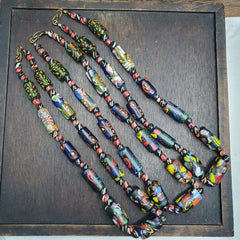 Vintage Murano style Trade Beads Necklace