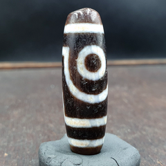 Tibetan bead old agate 2 eyed ancient Style dzi pure amulet tibet eyes Bead
