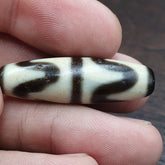Himalayan Tibetan Agate Dzi Bead Amulet Smooth Skin Bead OTB-12F2